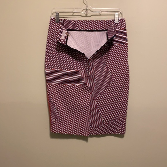 1 State | Red & blue geometric pencil skirt | Small - Picture 6 of 12